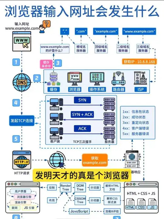 输入网址后会发生什么